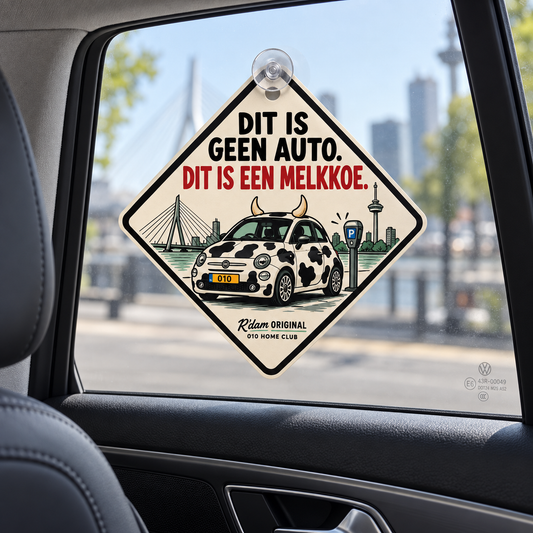Autohanger Dit is geen auto, dit is een melkkoe aan achterste autoruit