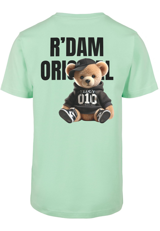 R’dam Original Teddy zwart" T-shirt – Streetwear met Rotterdamse Vibe