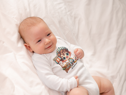 Rotjeknor Rompertjes: Rotjeknor als Marktman lange mouw wit