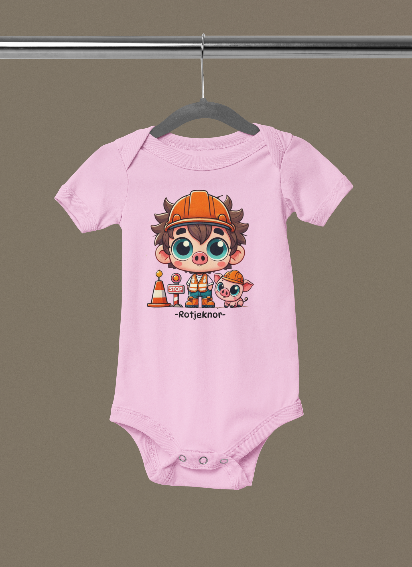 Rotjeknor Rompertjes: Rotjeknor als Verkeersregelaar roze