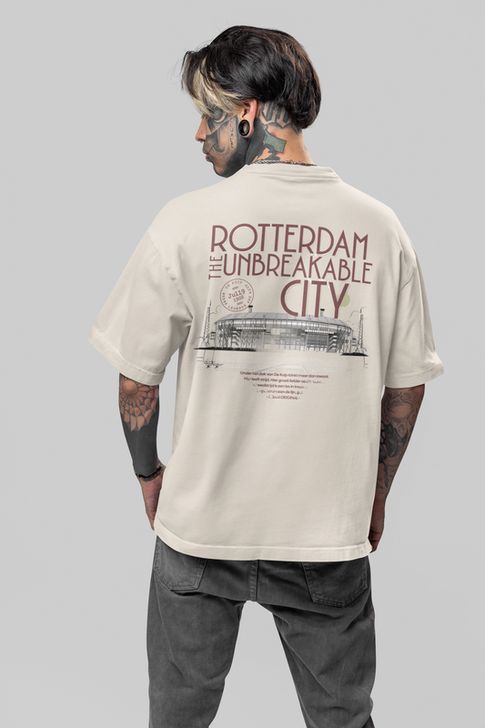 The Unbreakable City – De Kuip” Oversized T-shirt – R’dam Original