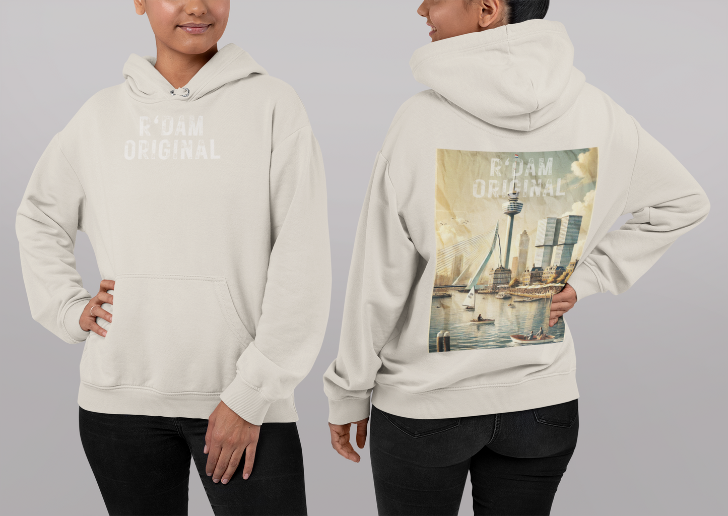 R'DAM Original Retro Vibes Hoodie - Kubuswoning
