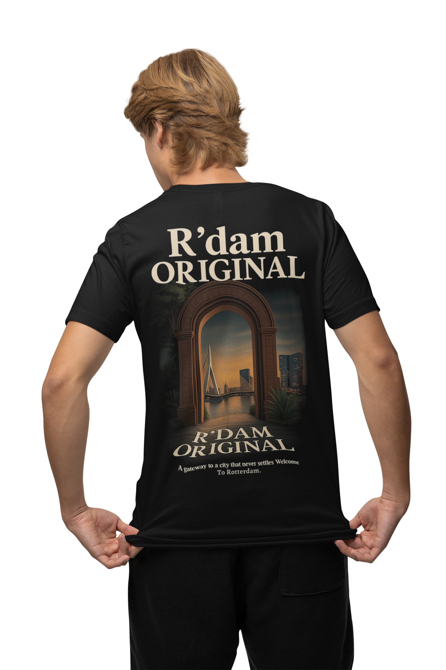 Gateway to 010 – Nightfall Edition" T-shirt – R’dam Original
