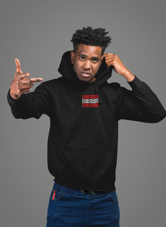 R'DAM Original - R'dam voetbal rood wit hoodie (M)