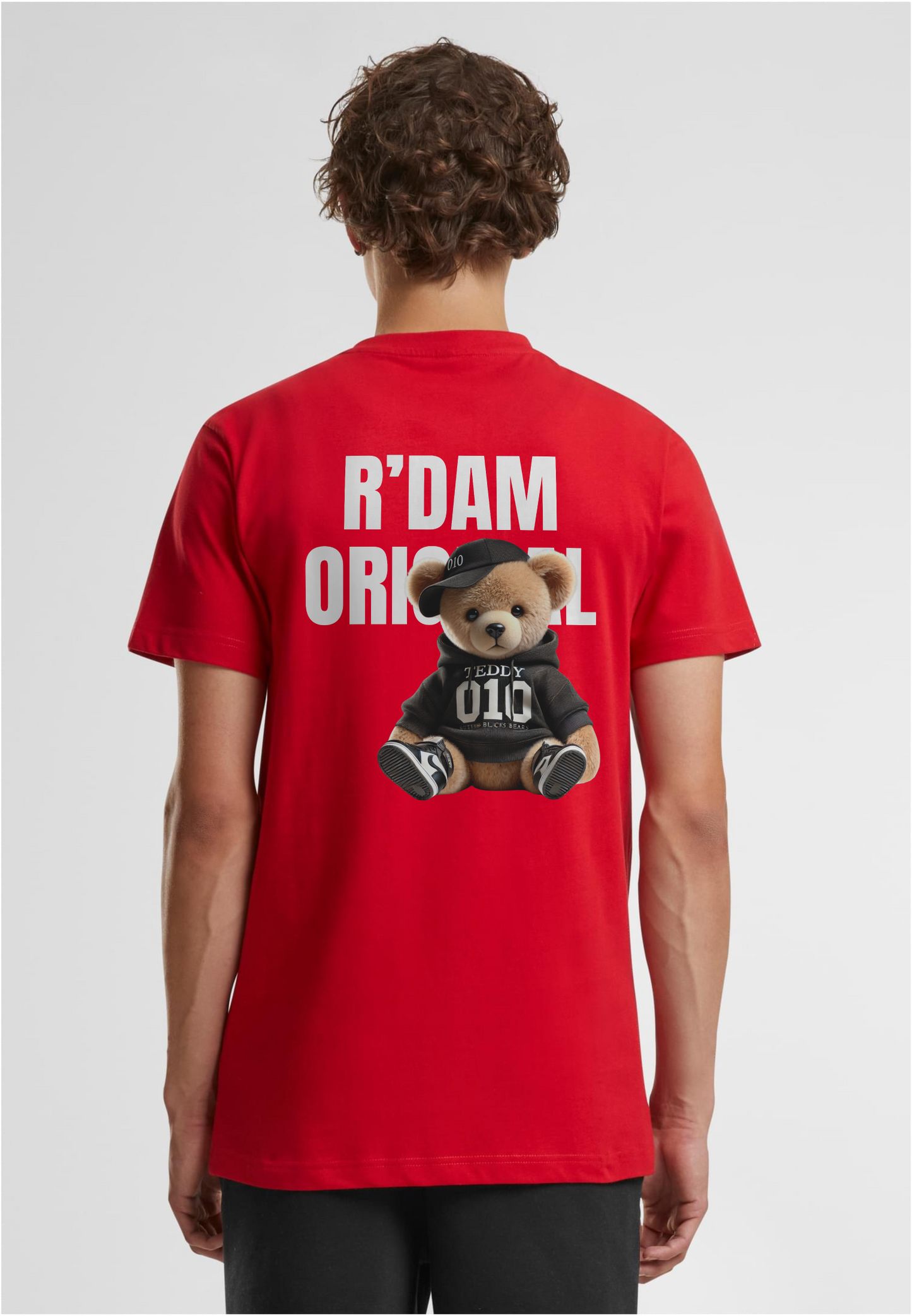 R’dam Original Teddy Wit " T-shirt – Streetwear met Rotterdamse Vibe