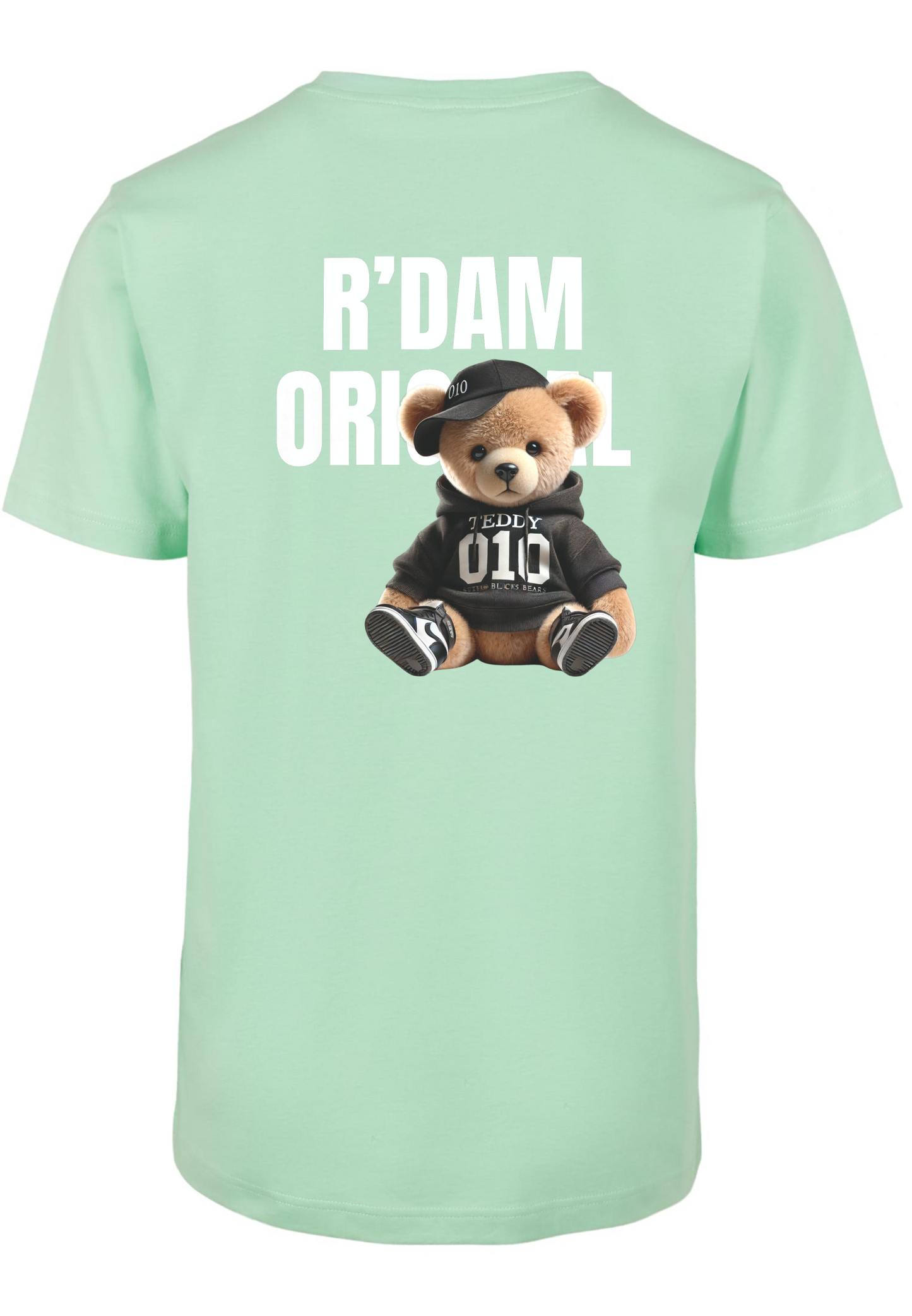 R’dam Original Teddy Wit " T-shirt – Streetwear met Rotterdamse Vibe