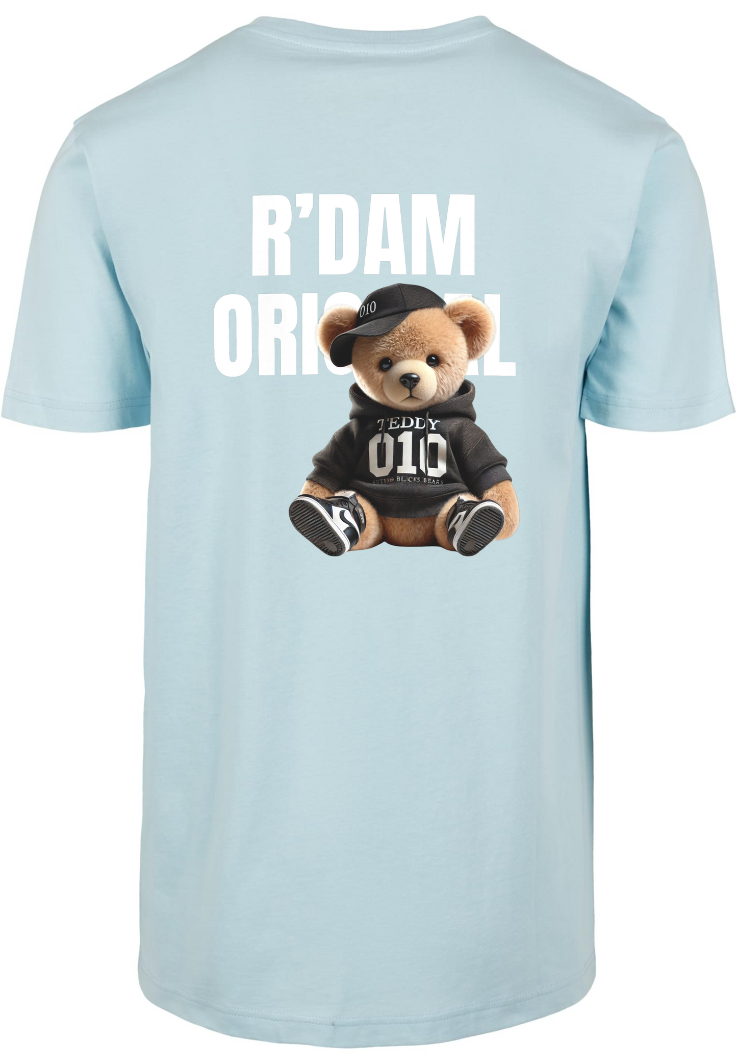 R’dam Original Teddy Wit " T-shirt – Streetwear met Rotterdamse Vibe