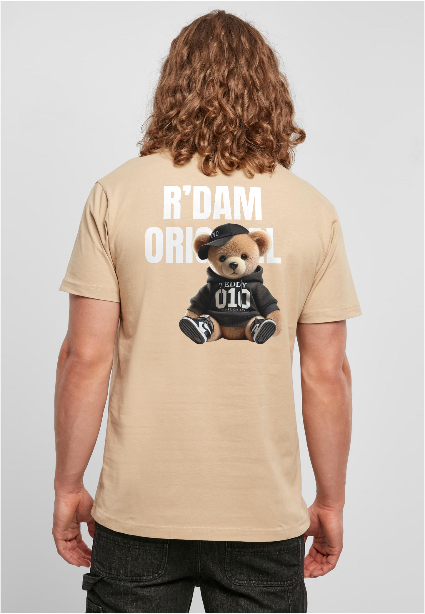 R’dam Original Teddy Wit " T-shirt – Streetwear met Rotterdamse Vibe