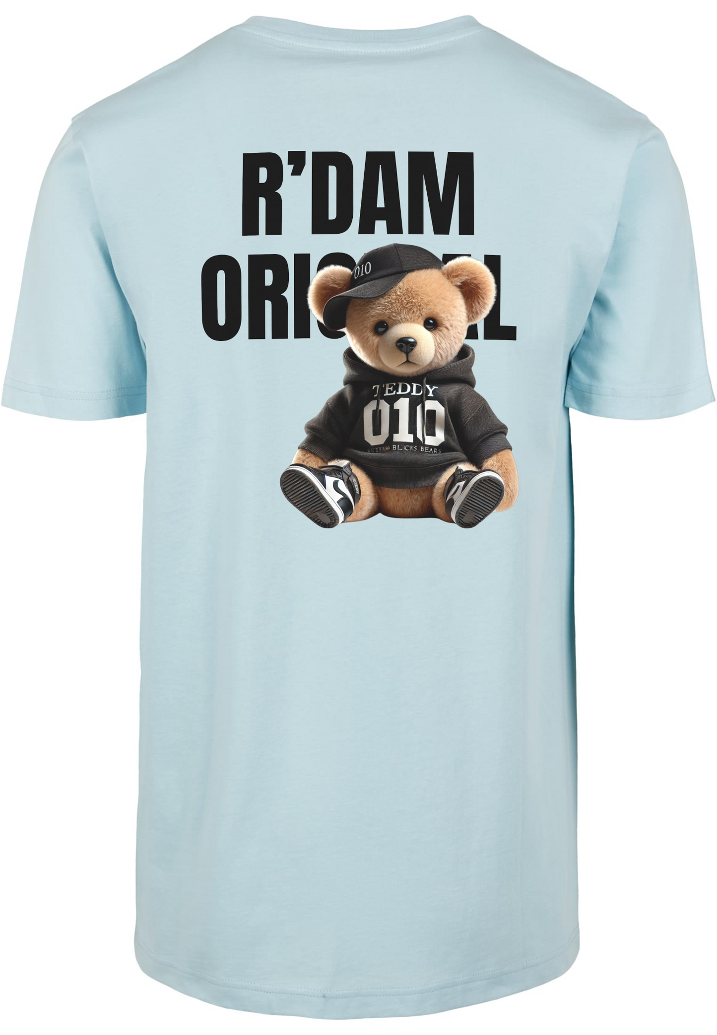 R’dam Original Teddy zwart" T-shirt – Streetwear met Rotterdamse Vibe