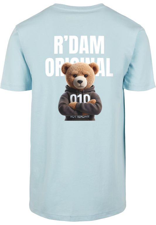 R’dam Original Teddy 010 WIT " T-shirt – Streetwear met Rotterdamse Vibe