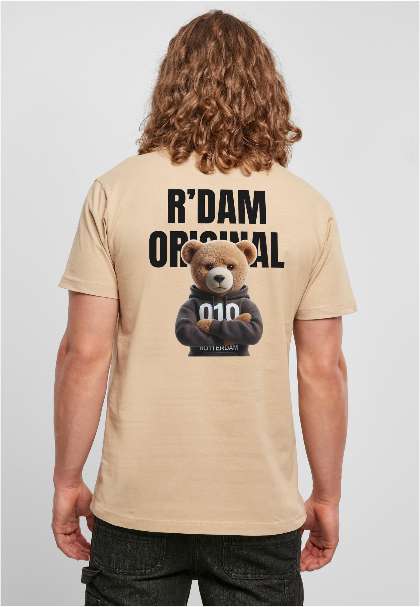 R’dam Original Teddy 010 Zwart " T-shirt – Streetwear met Rotterdamse Vibe