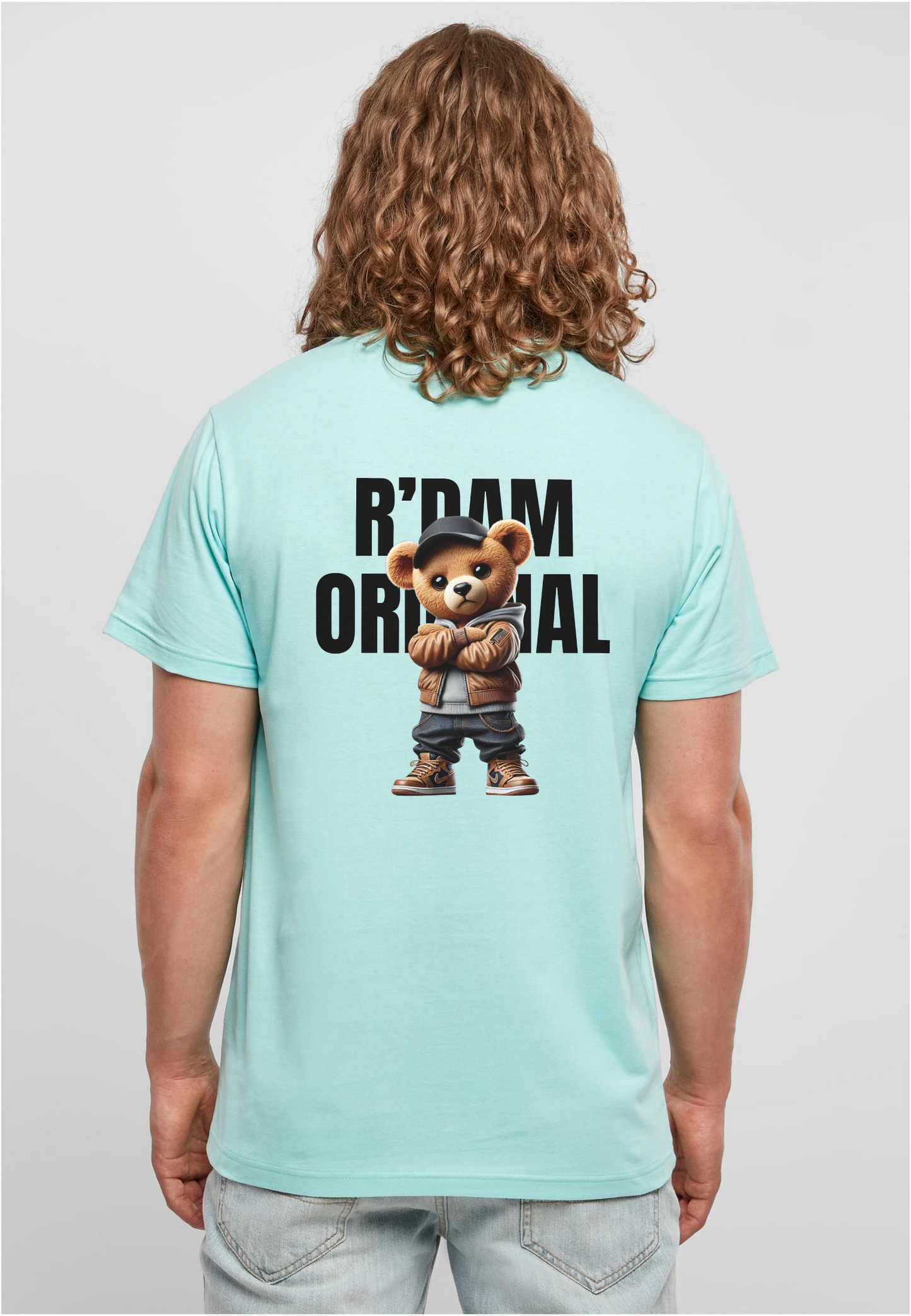 R’dam Original Street Teddy zwart" T-shirt – Urban Style met Rotterdamse Vibe