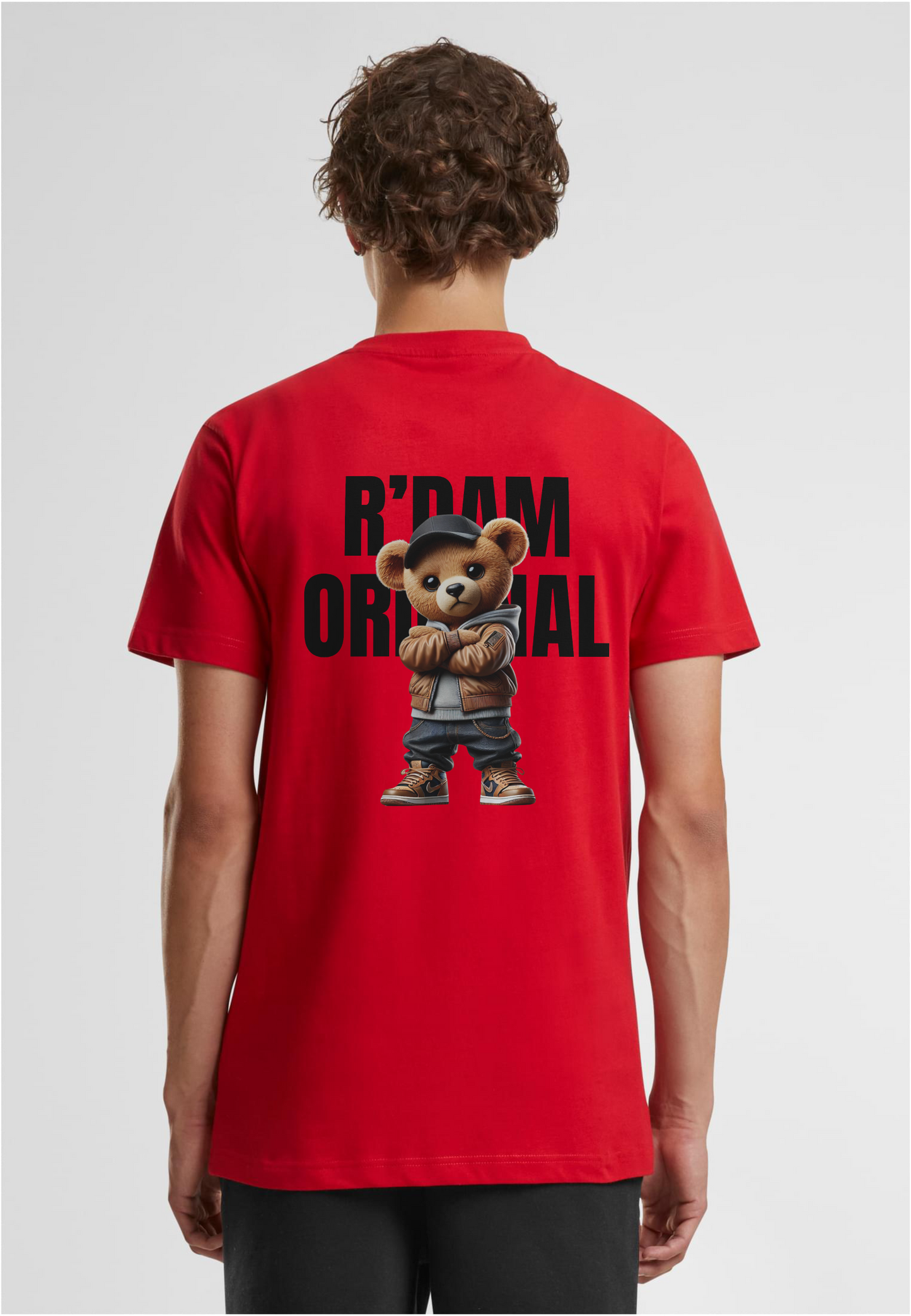 R’dam Original Street Teddy zwart" T-shirt – Urban Style met Rotterdamse Vibe