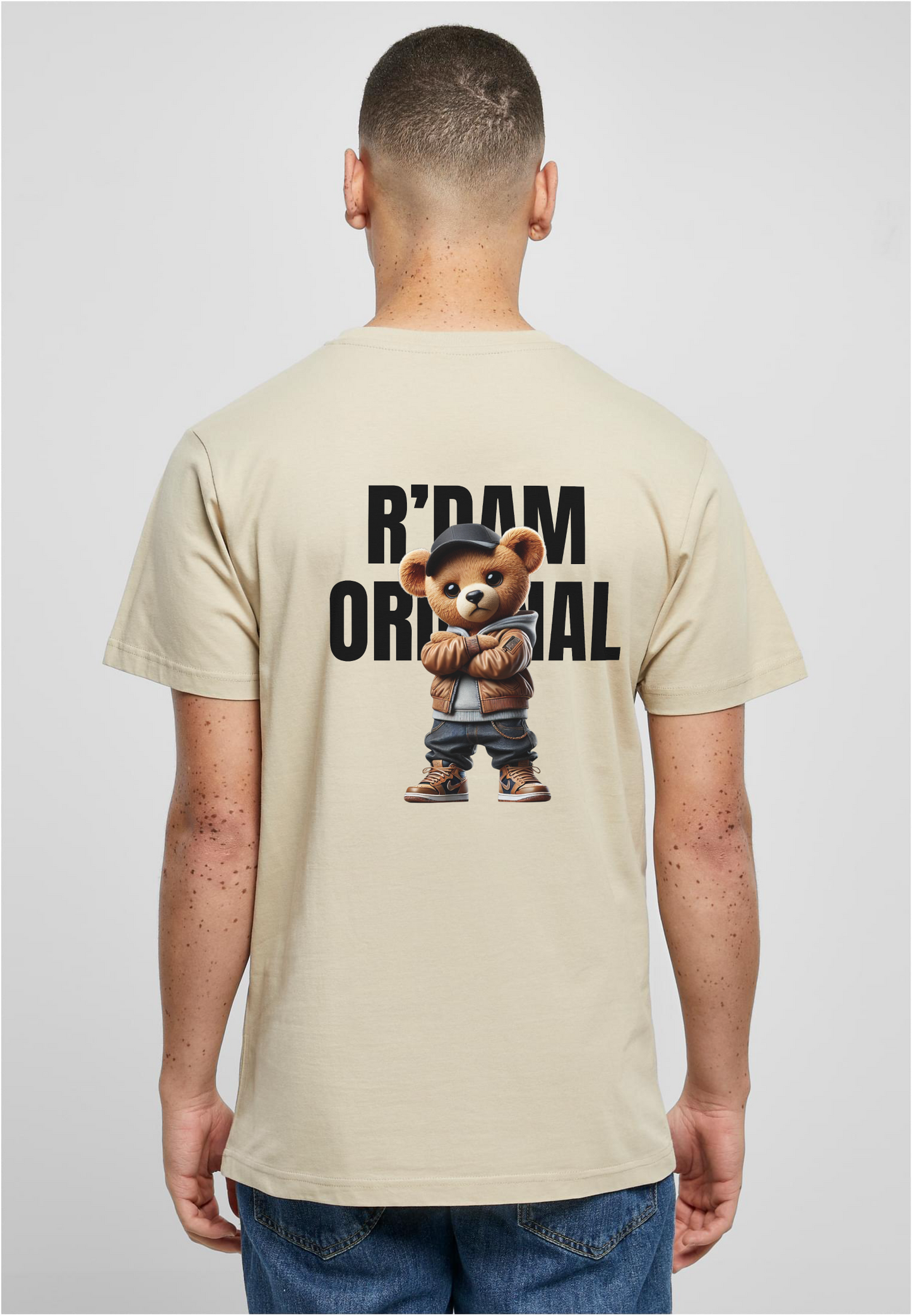 R’dam Original Street Teddy zwart" T-shirt – Urban Style met Rotterdamse Vibe