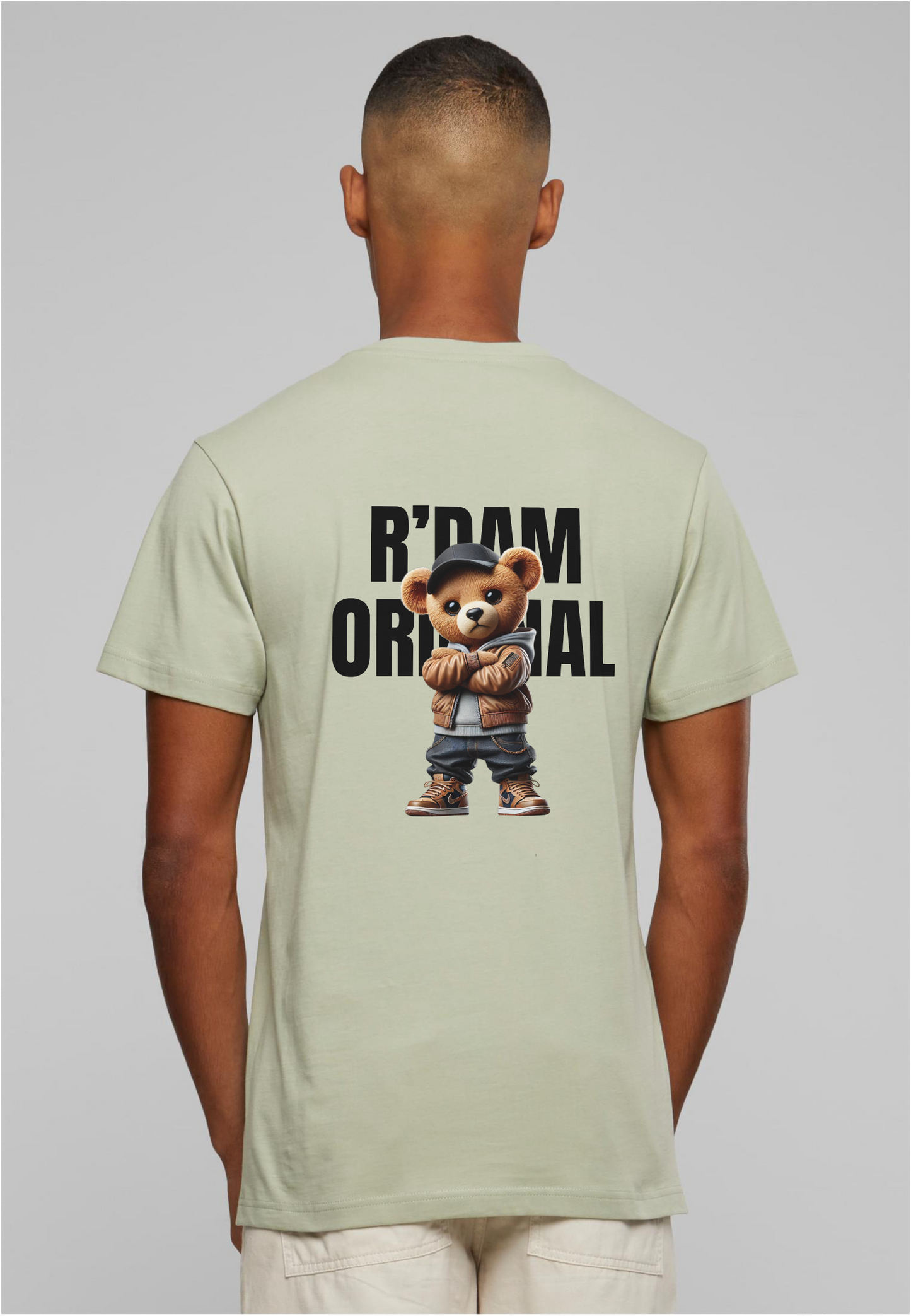 R’dam Original Street Teddy zwart" T-shirt – Urban Style met Rotterdamse Vibe