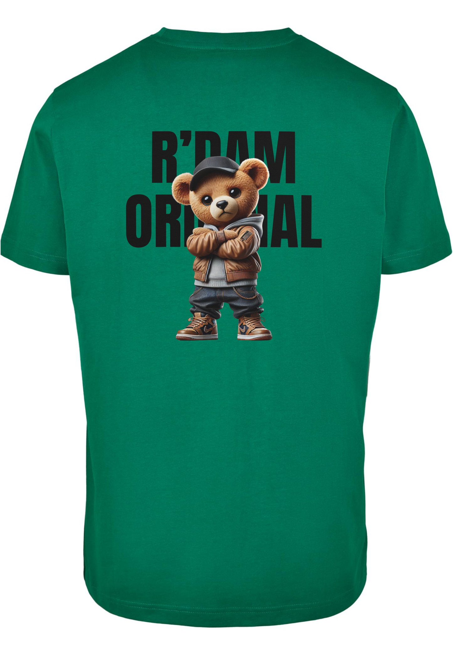 R’dam Original Street Teddy zwart" T-shirt – Urban Style met Rotterdamse Vibe
