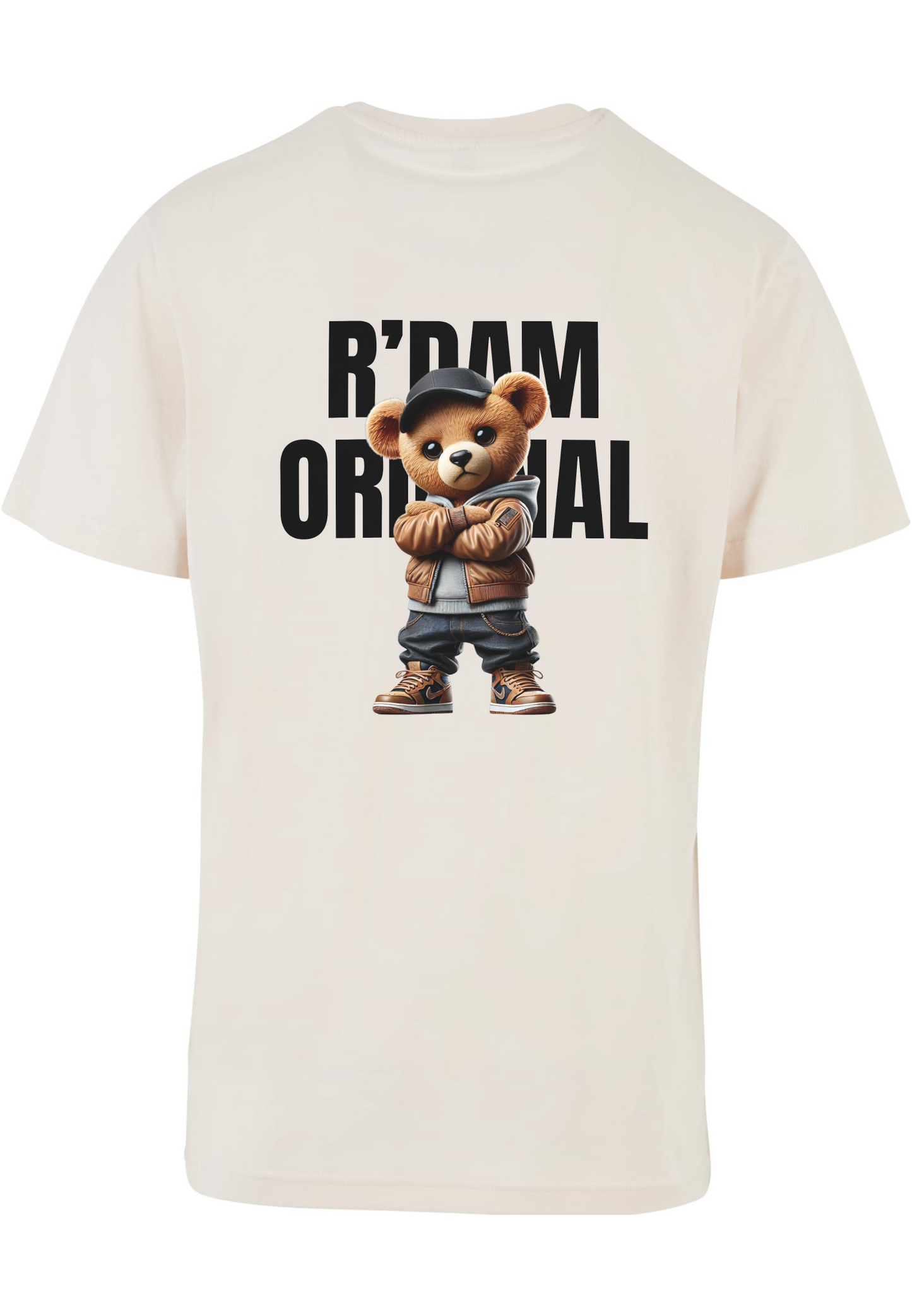 R’dam Original Street Teddy zwart" T-shirt – Urban Style met Rotterdamse Vibe