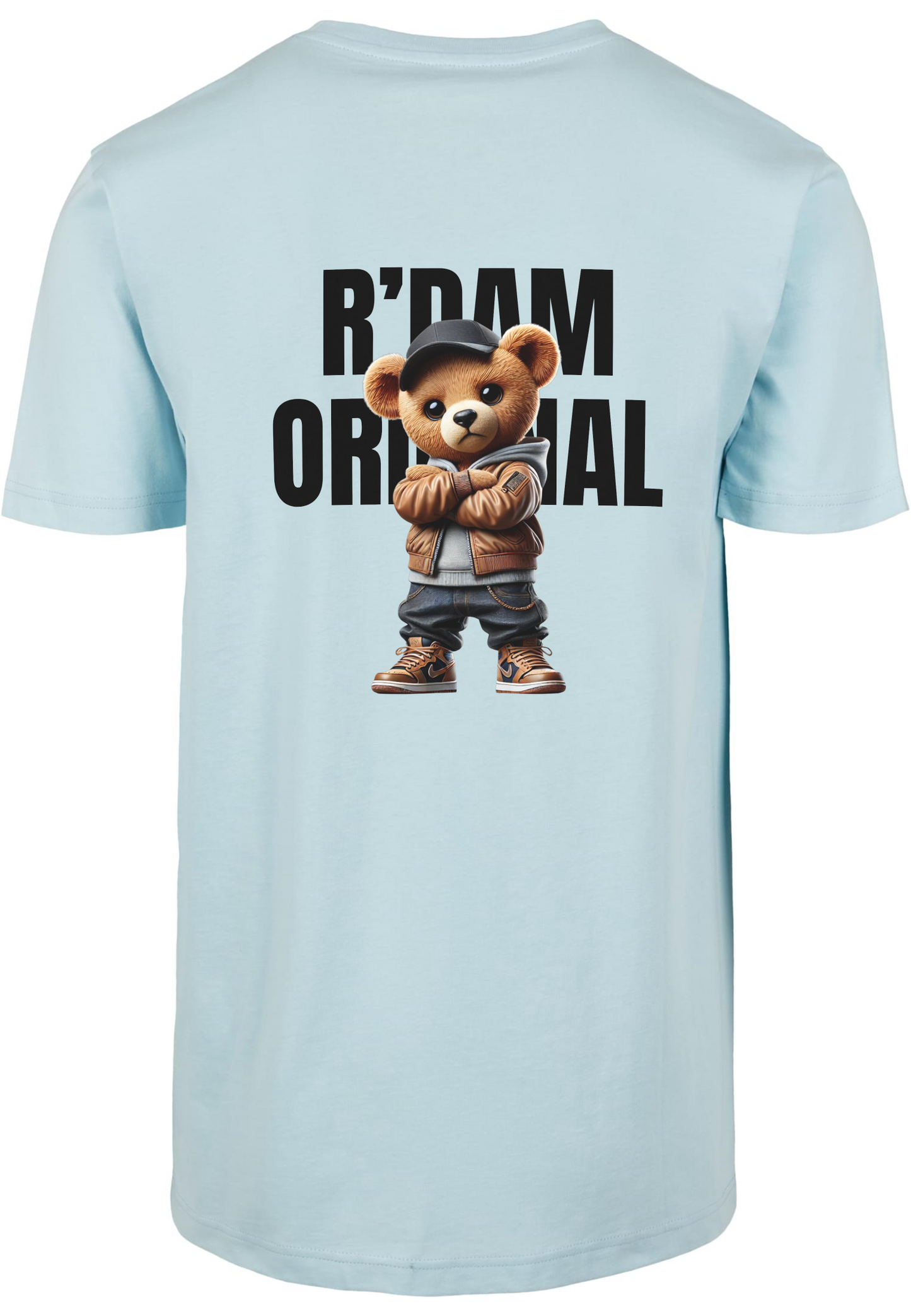R’dam Original Street Teddy zwart" T-shirt – Urban Style met Rotterdamse Vibe