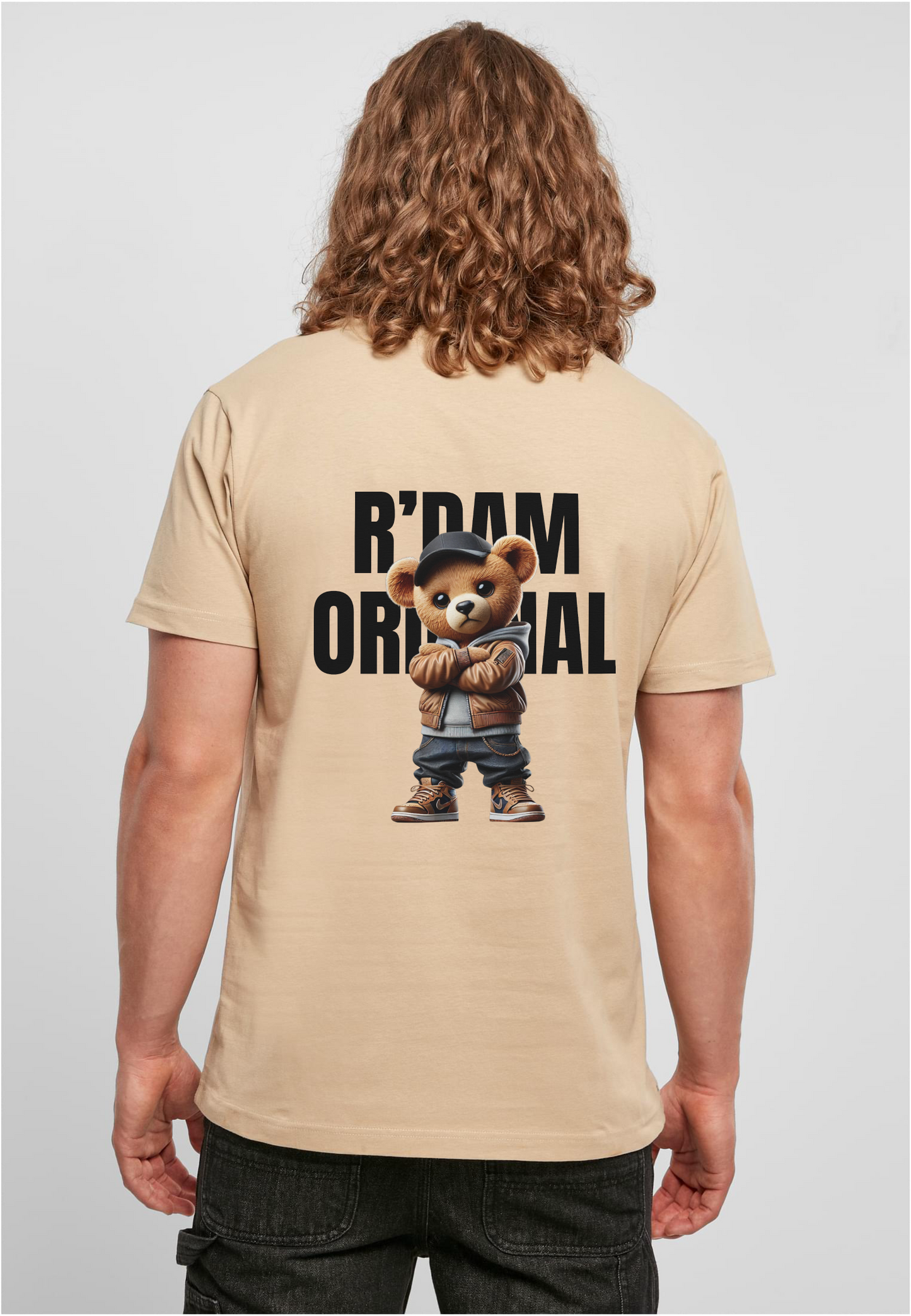 R’dam Original Street Teddy zwart" T-shirt – Urban Style met Rotterdamse Vibe