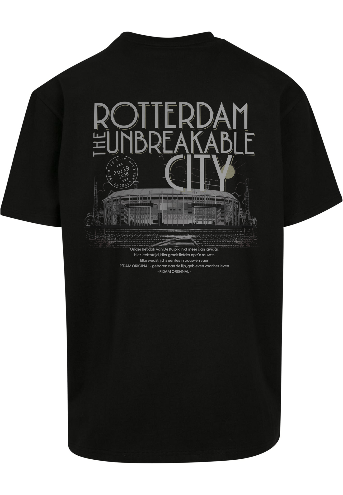 The Unbreakable City – De Kuip” Oversized T-shirt – R’dam Original