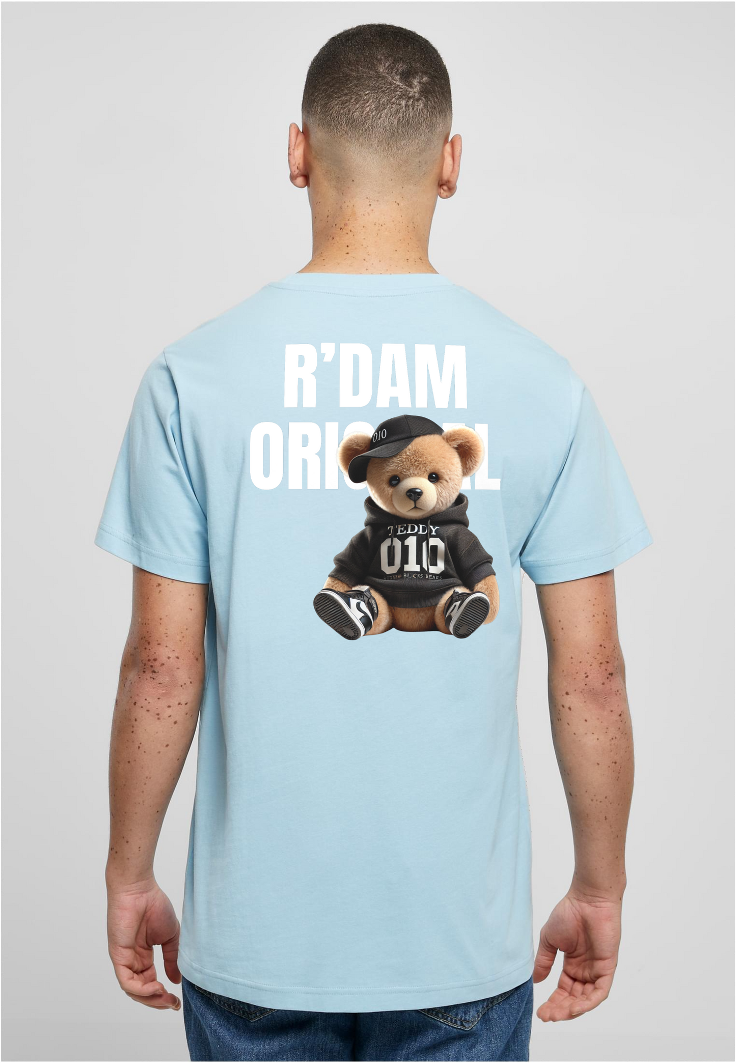 R’dam Original Teddy Wit " T-shirt – Streetwear met Rotterdamse Vibe