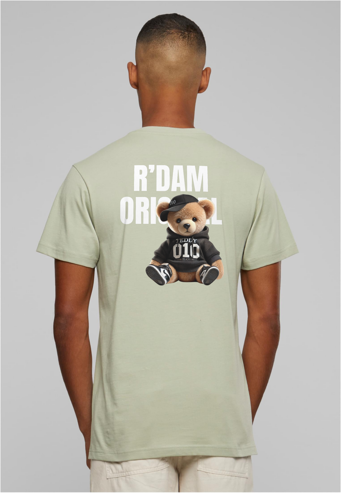 R’dam Original Teddy Wit " T-shirt – Streetwear met Rotterdamse Vibe
