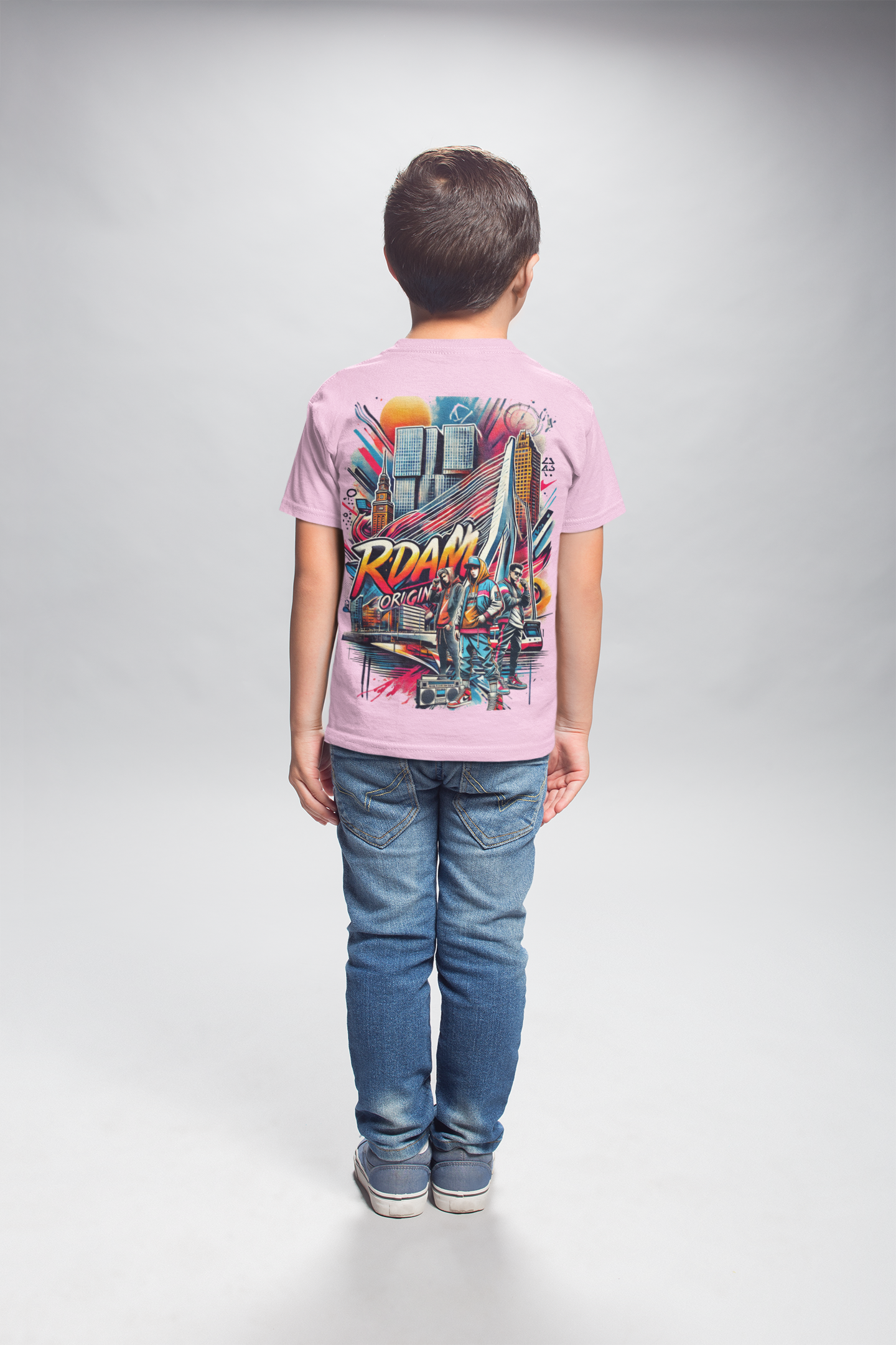 R'DAM Original Urban Graffiti Kinder T-Shirt – Stoer, Uniek en Rotterdams!