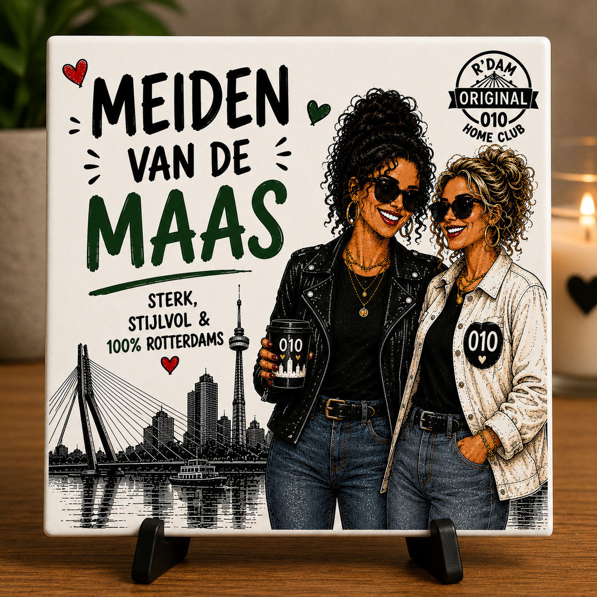 Wijffies Club tegeltje – Meiden van de Maas – Sterk en stijlvol