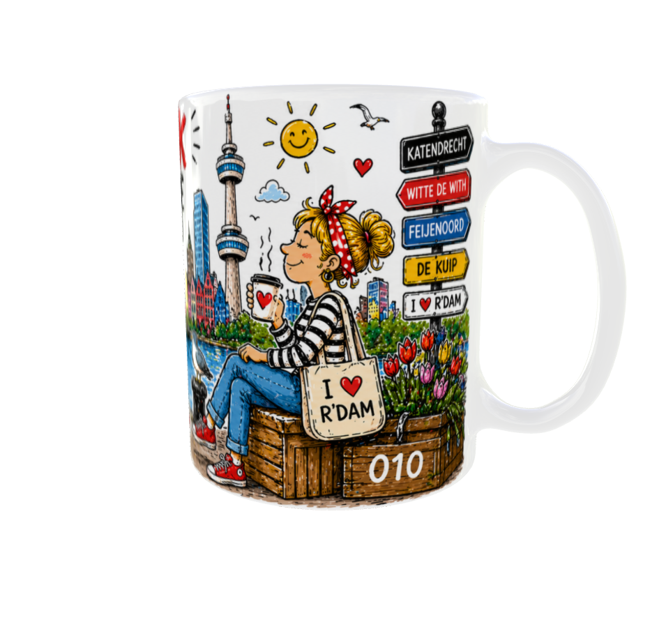 010 Home Club mok met Sterk Bakkie Hoor in 010 design