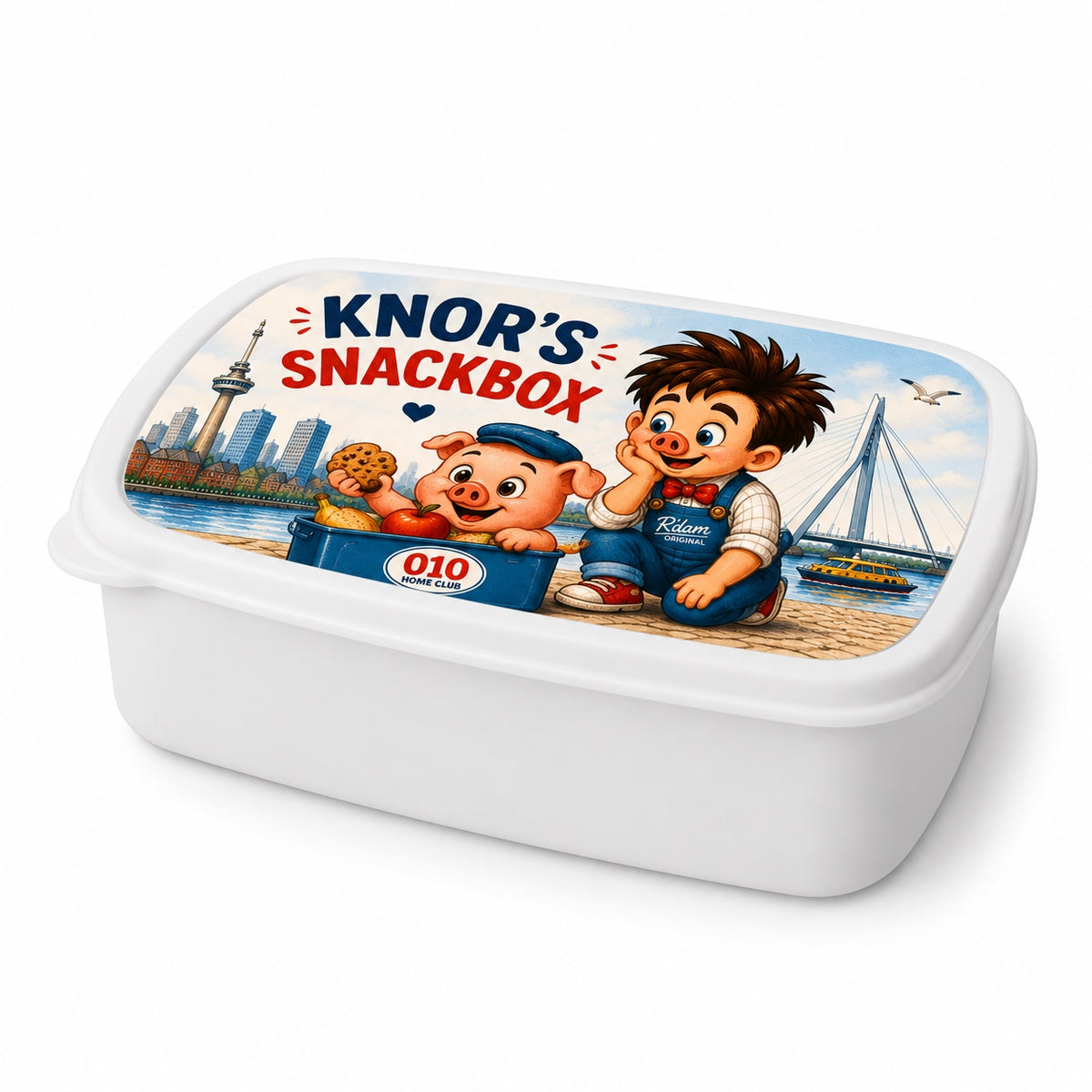 Knor’s Snackbox broodtrommel wit
