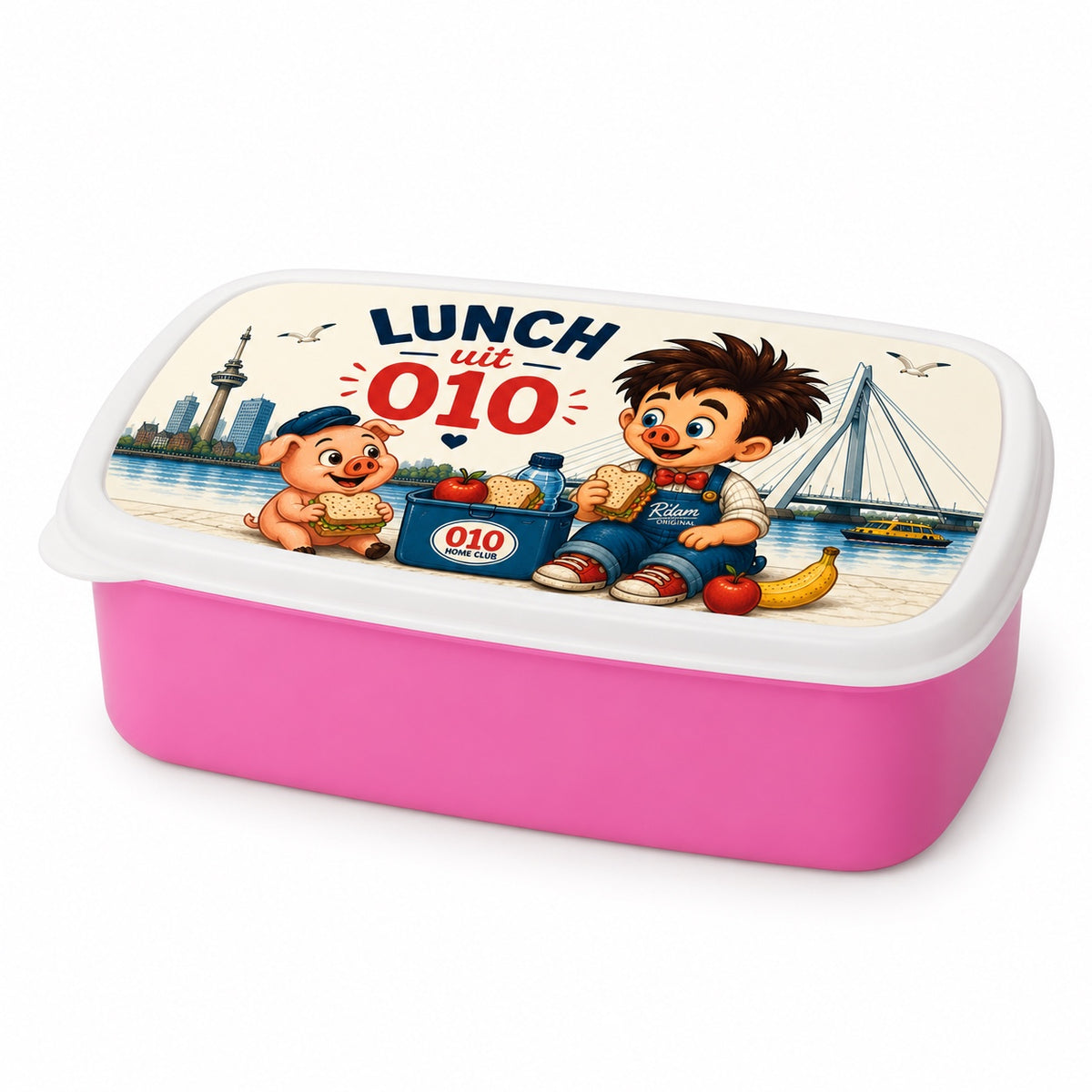 Lunch uit 010 broodtrommel roze