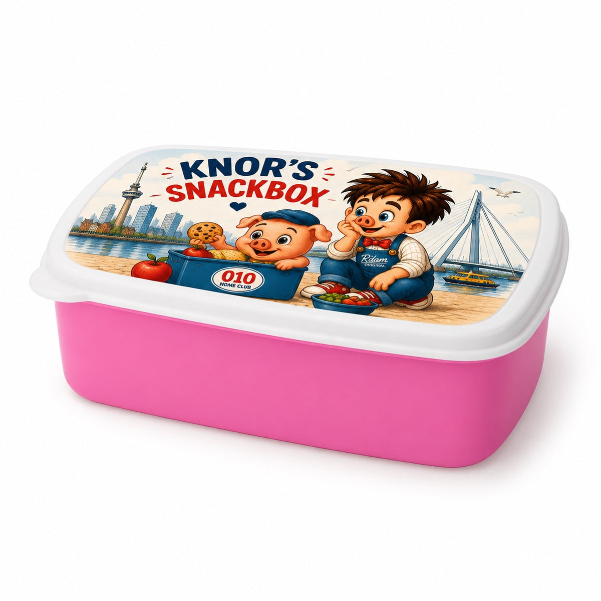 Knor’s Snackbox broodtrommel roze