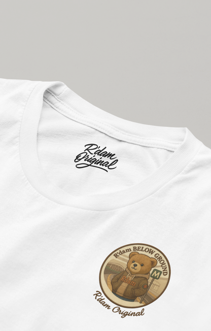 Binnenlabel R’dam ORIGINAL op classic fit t-shirt – wit