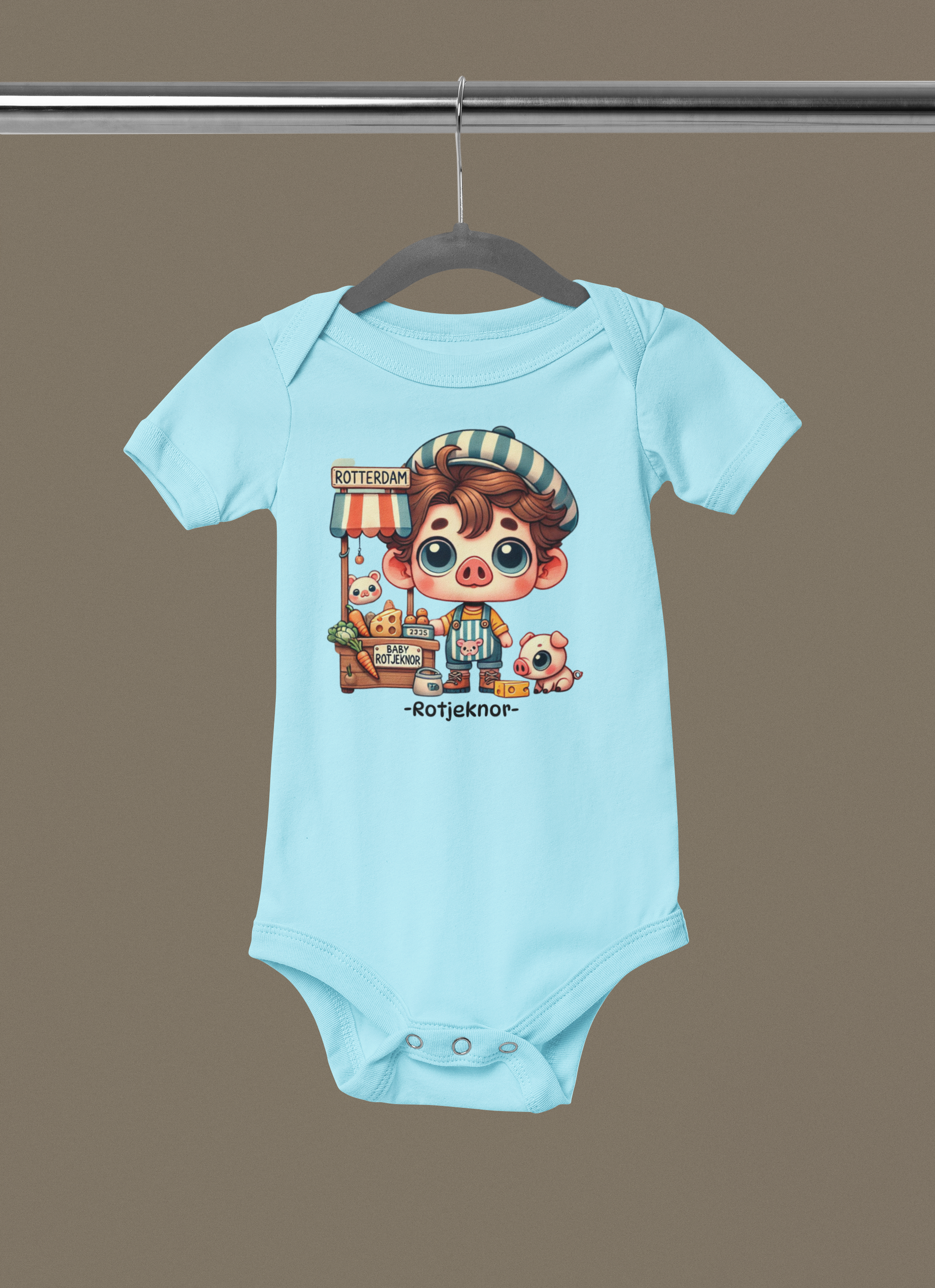 Rotjeknor Rompertjes: Rotjeknor als Marktman blauw