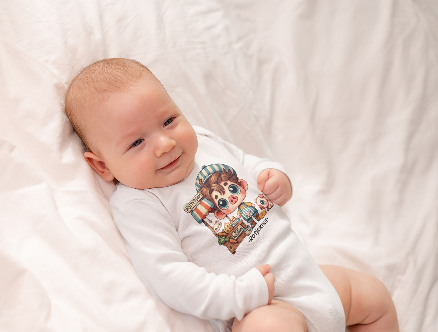 Rotjeknor Rompertjes: Rotjeknor als Marktman lange mouw wit