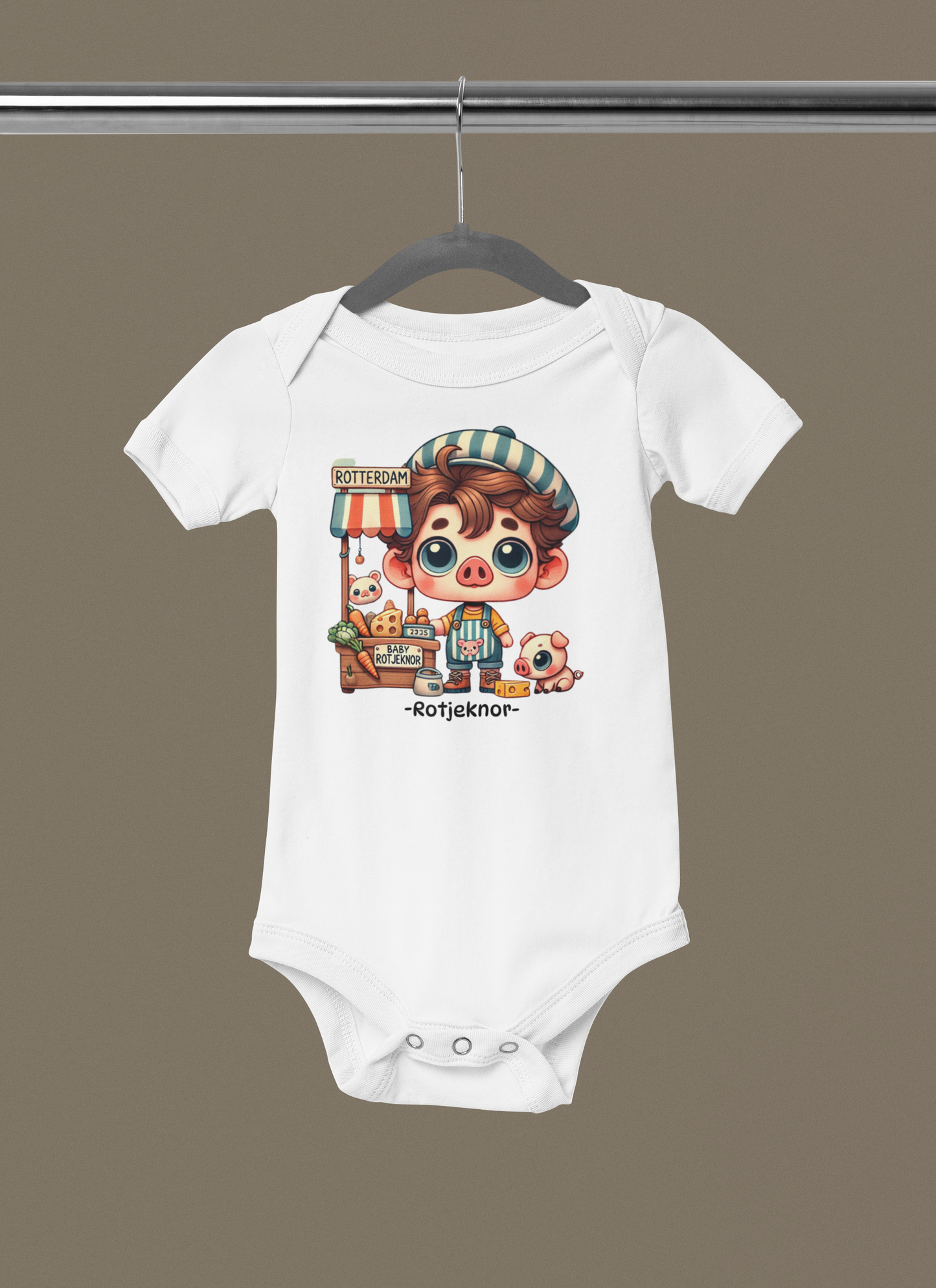 Rotjeknor Rompertjes: Rotjeknor als Marktman wit