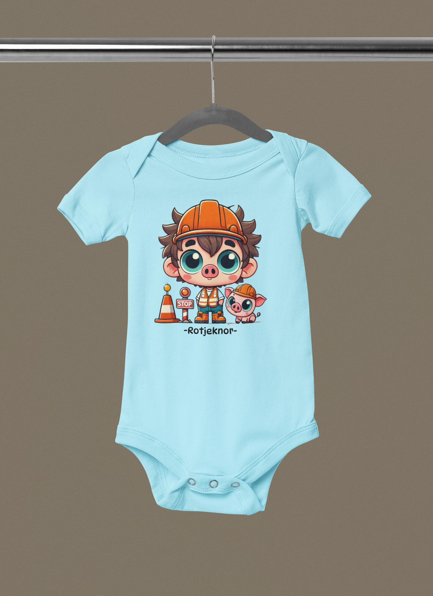 Rotjeknor Rompertjes: Rotjeknor als Verkeersregelaar blauw