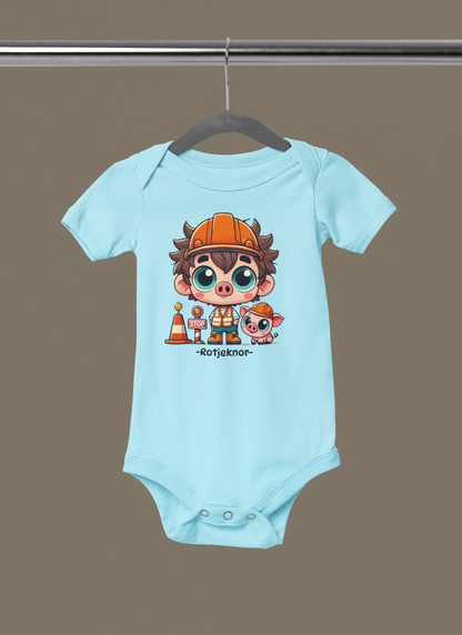 Rotjeknor Rompertjes: Rotjeknor als Verkeersregelaar blauw