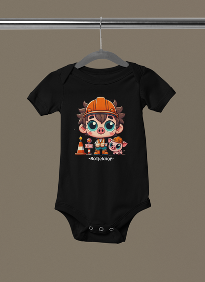 Rotjeknor Rompertjes: Rotjeknor als Verkeersregelaar zwart