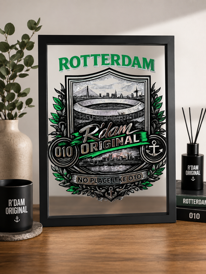 Rotterdam spiegel wanddecoratie van R’dam ORIGINAL in modern urban interieur