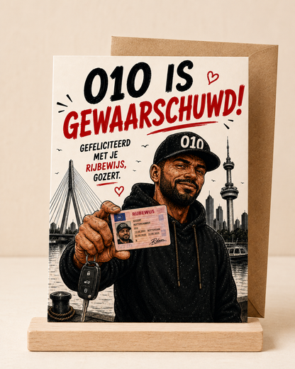 Mockup 010 is gewaarschuwd Gozert Club rijbewijskaart