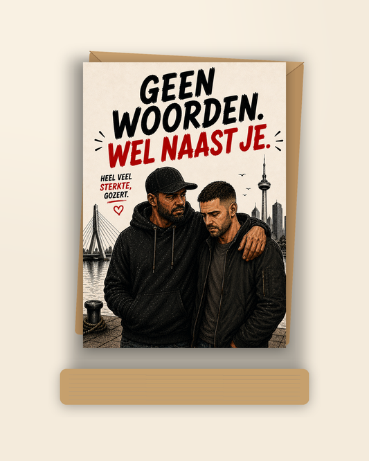 Mockup Geen woorden wel naast je Gozert Club sterktekaart