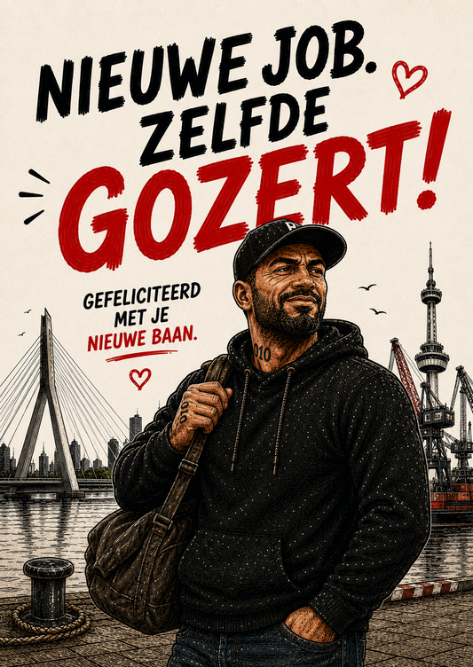 Nieuwe job zelfde gozert Rotterdamse kaart nieuwe baan