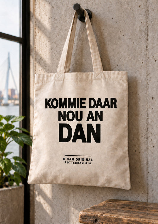 Linnen tassie Kommie daar nou an dan - naturel