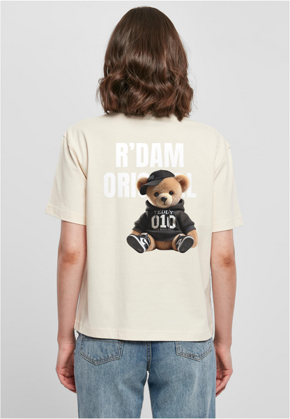 R’dam Original Teddy Girl" Dames T-shirt – Cute Streetwear met 010 Vibe wit