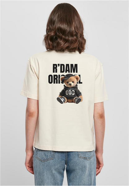 R’dam Original Teddy Girl" Dames T-shirt – Cute Streetwear met 010 Vibe zwart