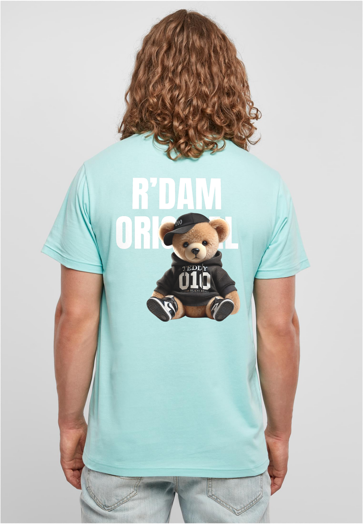 R’dam Original Teddy Wit " T-shirt – Streetwear met Rotterdamse Vibe