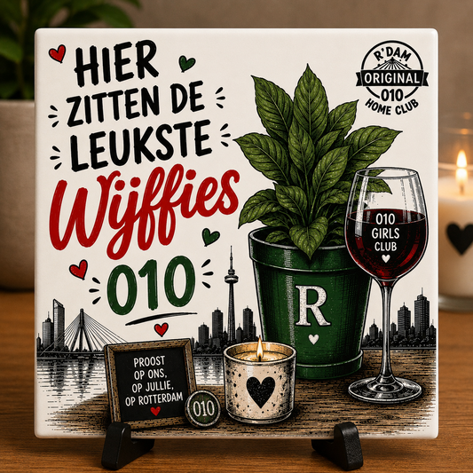 Wijffies Club tegeltje – Hier zitten de leukste Wijffies