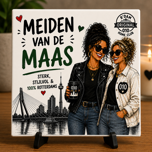 Wijffies Club tegeltje – Meiden van de Maas – Sterk en stijlvol