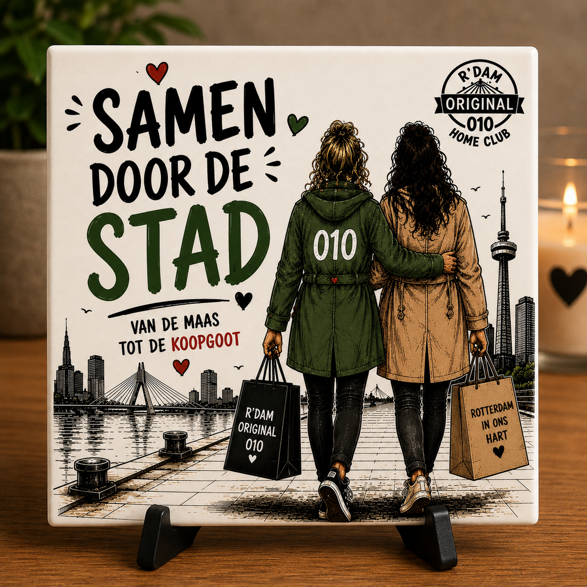 Wijffies Club tegeltje – Samen door de stad